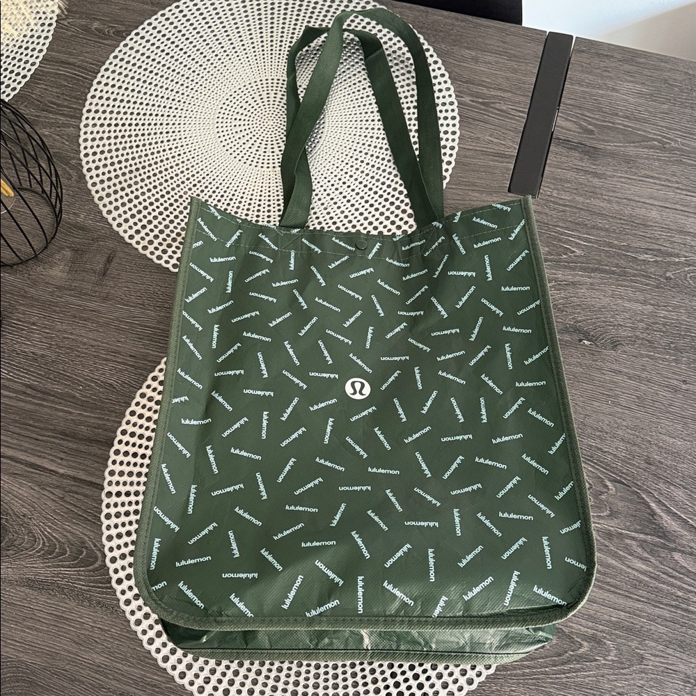 Lululemon Holiday 2024 Reusable Tote Bag-Brand New-Large Green